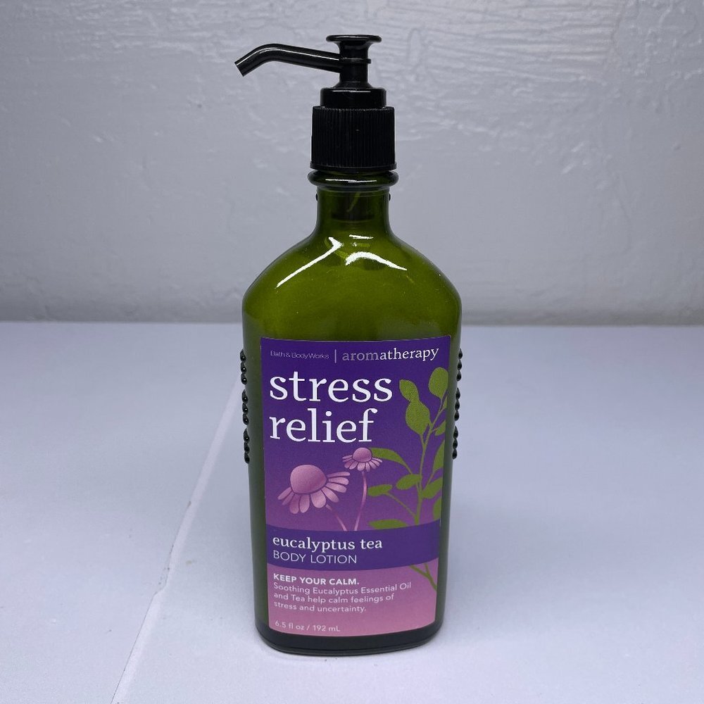 Bath & Body Works Aromatherapy Stress Relief Eucalyptus Tea Body Lotion 6.5 oz